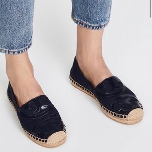 tory burch poppy espadrille navy